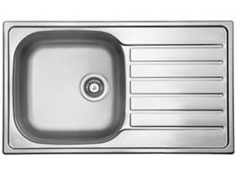 310307 - Lanesto Sevilla - Inbouwspoeltafel 1 bak met verlek - RVS - 860 x 500mm - omkeer