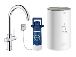 GROHE RED Duo C-uitloop  M Size starterkit  chroom