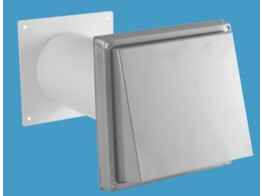 240113 - Lanesto - Designluchtrooster schuine kap doorsnede 150 mm met muurdoorvoer