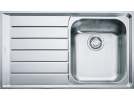 Neptune - Inbouwspoeltafel / 860 x 510 mm / 1 bak / Glad /
