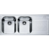 Armonia - Inbouwspoeltafel / 1160 x 500 mm / 2 bakken / Glad /