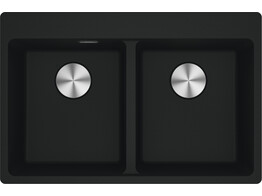 Maris - inbouwspoelbak / 760 x 500 mm / 2 bakken /
