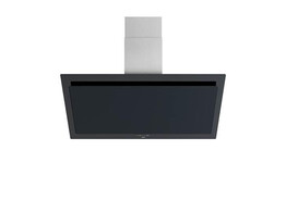Wandkap Vision 120cm zwart glas