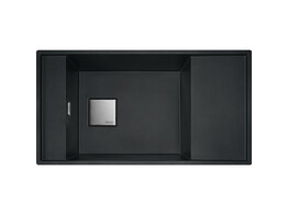 Fresno - Inbouwspoeltafel / 877 x 495 mm / 1 bak / Omkeerbaar /