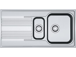 SRX6511 - 101.0390.907 - Smart - Inbouwspoeltafel / 1000 x 500 mm / 1 1/2 bak / Glad / Omkeerbaar