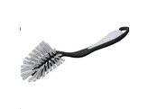 Brosse a vaisselle violet/gris  soies blanc/gris
