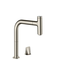 Hansgrohe 73804800 - M7119-H200 2-hole single lever kitchen mixer with pull-out