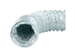 Aluminium flexibel luchtkanaal diam 152 mm  lengte 10 m