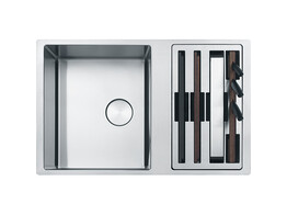 BWX12041271 - 122.0607.058 - Box Center / evier a sous encastrer / 860 x 510 mm / 2 bassins / Lisse /
