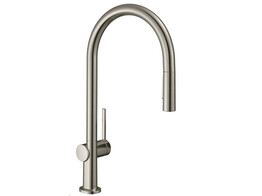 Hansgrohe Talis M54 Eengreepskeukenmengkraan C 210  uittrekbaar  2jets  inoxlook