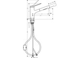 Hansgrohe- 74800670 HG Zesis M33 uittrekbare vuistdouche 150 AZB 2j Mat zwart