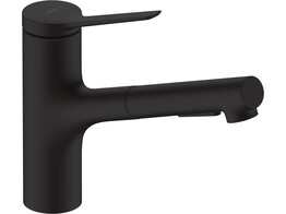 Hansgrohe- 74800670 HG Zesis M33 uittrekbare vuistdouche 150 AZB 2j Mat zwart