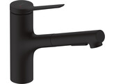 Hansgrohe- 74800670 HG Zesis M33 uittrekbare vuistdouche 150 AZB 2j Mat zwart