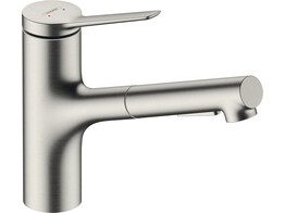 Hansgrohe- 74800670 HG Zesis M33 uittrekbare vuistdouche 150 AZB 2j Inox-look