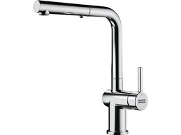 301025 - 115.0653.391 - Active Window - Vensterkraan L met uittrekbare uitloop / Side lever / Chroom
