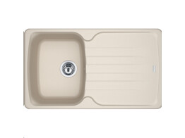 AZG611CH1 - 114.0492.379 - Antea - Inbouwspoeltafel / 860 x 500  mm/ 1 bak / Champagne / Omkeerbaar