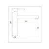 251356 - Mitigeur de cuisine Lanesto - Bergamo - Bec orientable - Sturdy Black