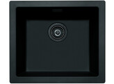 311626 - Cadiz inbouw 1 bak - Fybertec - 500 x 440 - zwart met zwarte korfplug