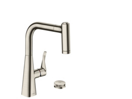 Hansgrohe 73805800 - M7120-H220 2-hole single lever kitchen mixer 220 with pull-