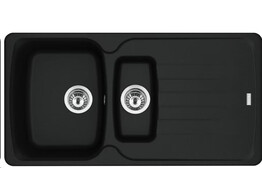 AZG651MB1 - 114.0668.882 - Antea - Evier a encastrer / 970 x 500 mm / 1 1/2 bassin / Noir Mat / Reversible