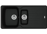 AZG651MB1 - 114.0668.882 - Antea - Evier a encastrer / 970 x 500 mm / 1 1/2 bassin / Noir Mat / Reversible