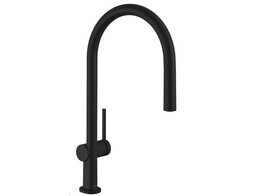 Hansgrohe Talis M54 Eengreepskeukenmengkraan C 210  uittrekbaar  1jet  matzwart