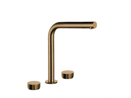 251030 - Mitigeur de cuisine - Siena droit - Bec orientable - Or - 3 trous