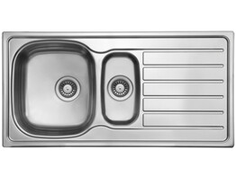 310308 - Lanesto Sevilla Evier a encastrer  -1 1/2 cuves avec egouttoir 1000 x 500 mm - reversible