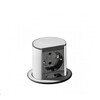 Bachmann - Elevator inbouwstopcontact - RVS-look