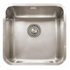 311046N - Lanesto Lugo- Vlak- en onderbouw - 440x440mm  RVS radius R50 met korfplug
