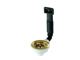Lanesto 240039GD - Afvoerset 3 1/2  met overloop   frame - Gold