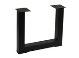 280116 - U-voet van zwart staal zwart gelakt 810 x 720 mm