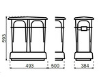 Lanesto Afvalemmer - Surat  2x35 liter