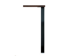 LN-M0722-ZW1070 - 1 Tafelpoot Capri 50  hoogte 1070  mm zwart
