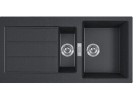 Franke S2D651 Sirius 2.0- Inbouwspoeltafel / 1000 x 500 mm / 1 1/2 bak / Omkeerb