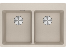 MRG620KR1 - 114.0668.746 - Maris - inbouwspoelbak / 760 x 500 mm / 2 bakken / Koffie Room