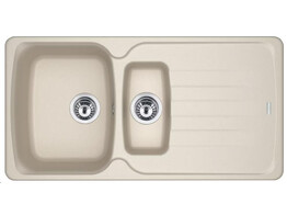 AZG651KR1 - 114.0492.388 - Antea - Inbouwspoeltafel / 970 x 500  mm/ 1 1/2 bak / Koffie Room /