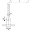301931 - 115.0625.527 - Atlas Neo Sensor - Eengreepsmengkraan met uittrekbare uitloop / Side