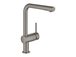 Minta eengr keuk L-uitl dual douche EU  Brushed Hard Graphite