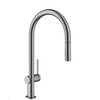 Hansgrohe Talis M54 Eengreepskeukenmengkraan C 210  uittrekbaar  2jets  matzwart - sbox