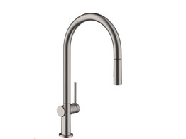 Hansgrohe Talis M54 Eengreepskeukenmengkraan C 210  uittrekbaar  2jets  matzwart - sbox