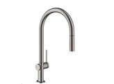 Hansgrohe Talis M54 Eengreepskeukenmengkraan C 210  uittrekbaar  2jets  matzwart - sbox