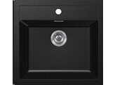 SID610490PW1 - 143.0717.379 - Sirius - Evier a encastrer / 560 x 530 mm / 1 1/2 bassin / Blanc