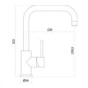 251345 - Mitigeur de cuisine Lanesto - Modena - Bec orientable - Patinated Brass - Garantie dechange 5 ans
