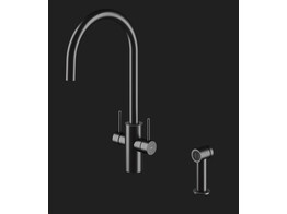 MGS  SPIN DF SP extractible avec douchette  finition Black Steel