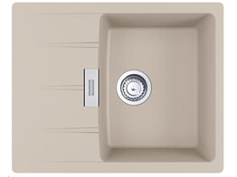 CNG61162KR1 - 114.0717.398 - Centro - Inbouwspoeltafel / 620 x 500 mm / 1 bak / Koffieroom / Omkeerbaar