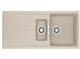 CNG651KR1 - 114.0717.396 - Centro - Inbouwspoeltafel / 1000 x 500 mm / 1 1/2 bak / Koffieroom / Omkeerbaar