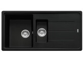BFG651MB1 - 114.0668.826 - Basis - Evier a encastrer / 970 x 500 mm / 1 1/2 bassin / Noir Mat / Reversible
