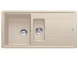 BFG651KR1 - 114.0279.432 - Basis - Inbouwspoeltafel / 970 x 500 mm / 1 1/2 bak / Koffie Room / Omkeerbaar