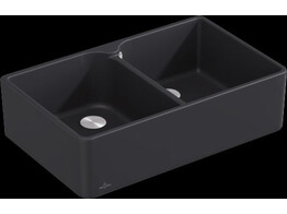 Butler Sink 80 x - Double-bowl sink - Ebony Ceramicplus - 795 x 500 x 220 mm